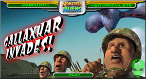 Game Monsters vs Aliens Gallaxhar Invades