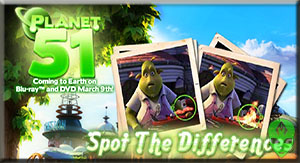 Game Planet 51 Spot the Difference