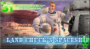 Game Planet 51 3D Land Chuck Spaceship