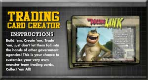 Game Monsters vs Aliens Trading Card Creator